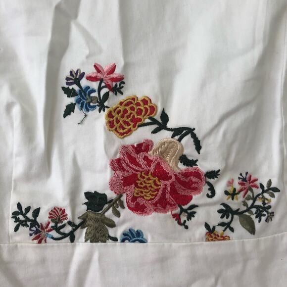 Sundance Peplum Embroidered Sleeveless Blouse Size M - Picture 5 of 10